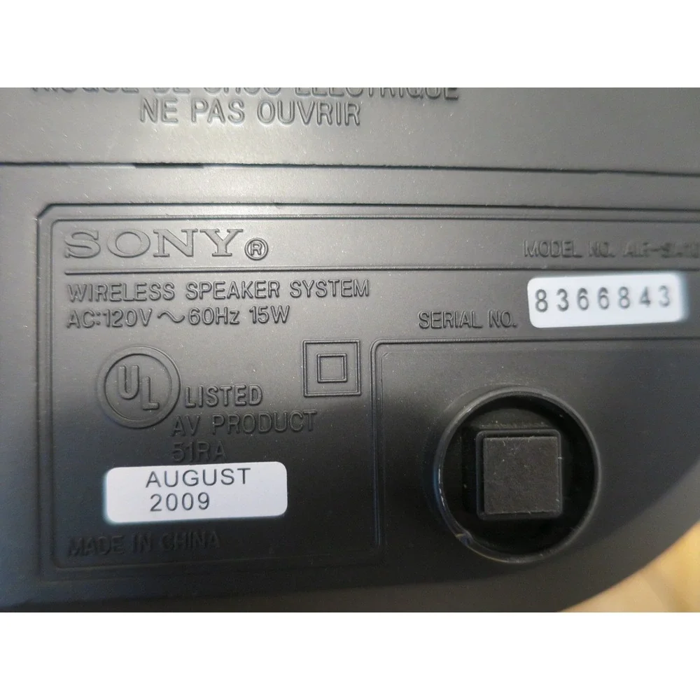 Sony Wireless Speaker System Air-SA10 (without wireless card)‎
